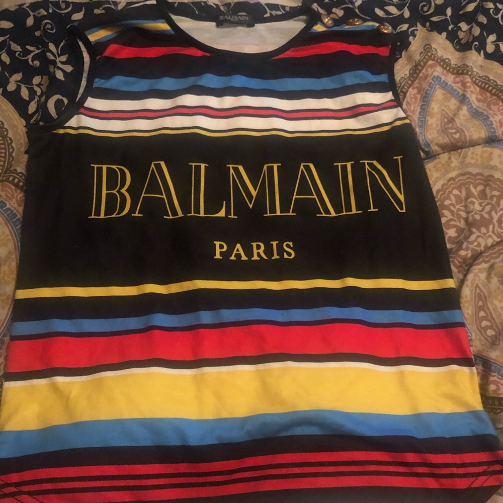 Balmain t shirt vest